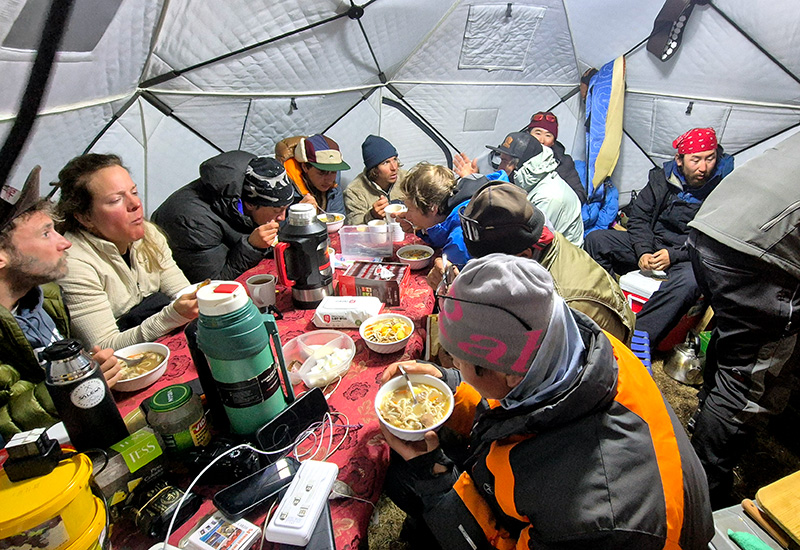 Climbing to Altai Mountains